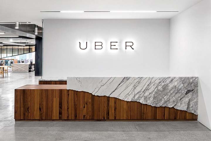 UBER(優步)公司背景墻設計